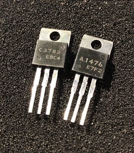 Complimentary Pair of 2SC3782 (NPN) and 2SA1476 (PNP) Video Output Transistors - Picture 1 of 1