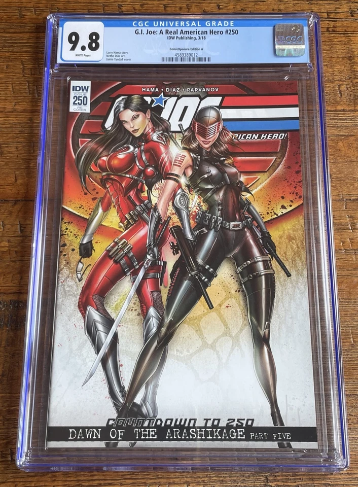 G.I. JOE #250 CGC 9.8 JAMIE TYNDALL BARONESA HEMBRA OJOS DE SERPIENTE VARIANTE EXCLUSIVA Foto 1 de 2