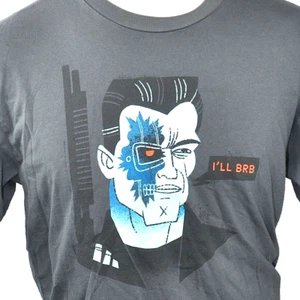 The Terminator Textinator BRB SMS L T-shirt size Large Mens Text Spoof Woot 2009 - Picture 1 of 4