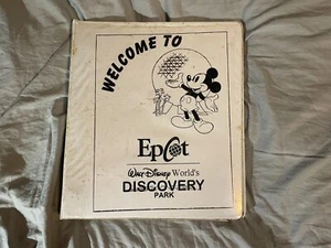 Walt Disney World Epcot Discovery Park Binder Cast Member Employee 1991 1990's - Picture 1 of 6