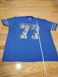 STAR WARS Men's Shirt '77 Vintage Style Blue T-Shirt Size XL - Picture 1 of 6