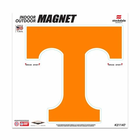 TENNESSEE VOLUNTEERS 6"X6" DIE-CUT MAGNET FOR INDOOR OR OUTDOOR HIGH QUALITY Cover