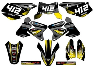 2005-2023 DRZ 400 SM SURGE Black Senge Graphics Kit Compatible with Suzuki - Picture 1 of 10