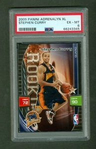Stephen Curry 2009-10 Panini Adrenalyn XL Rookie Card PSA 6 EXMT - Picture 1 of 4