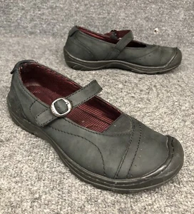 Keen Womens Size 7 Black Nubuck Mary Jane Loafers Shoes Nice! - Picture 1 of 8