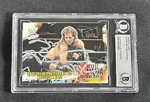 SHAWN MICHAELS & DIESEL 2001 FLEER WWF WRESTLEMANIA SIGNED AUTOGRAPHED CARD BAS - Picture 1 of 2