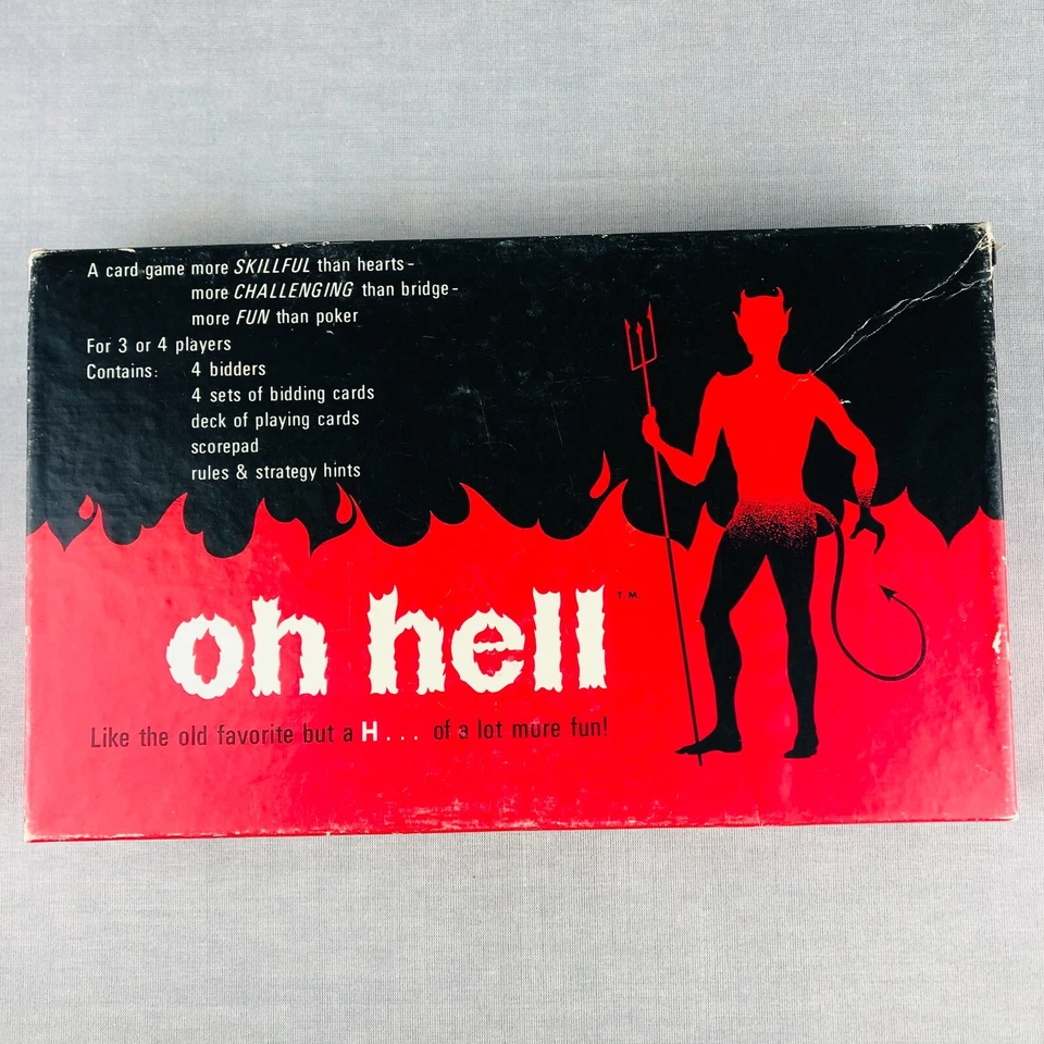 Oh Hell Card Board Game SEALED Vintage 1973 Cadaco 3-4 players Never played - Image 1 of 4