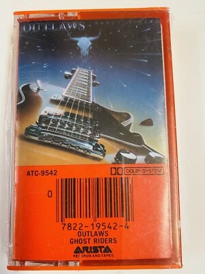 Outlaws 1980 FACTORY SEALED Ghost Riders Cassette Tape NOS - Image 1 of 3
