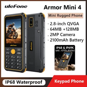 Ulefone Armor Mini 4 4G Rugged Phone 2.8 inch Unisoc T117 64MB+128MB 2MP 2100mAh - Picture 1 of 17