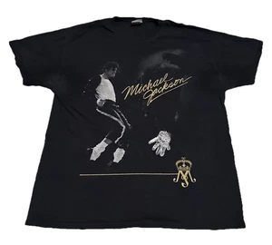 Y2K Michael Jackson 2009 Portrait Crystal Glove Graphic Gr. XL schwarz T-Shirt - Bild 1 von 8