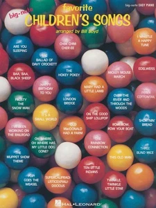 Favorite Childrens Songs Big-Note Piano Easy Sheet Music Lyrics Book - Picture 1 of 1