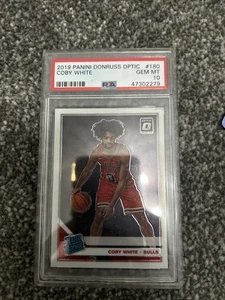 2019-20 Donruss Optic Coby White Rated Rookie RC #180 PSA 10 Chicago Bulls NBA - Picture 1 of 2