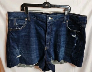 Old Navy Women's Plus-size 24 Denim Shorts, Higher High-Rise, Secret-Smooth... - Picture 1 of 4
