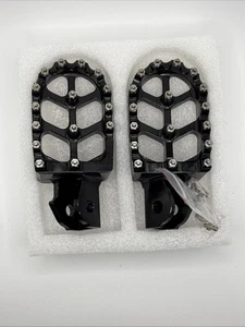 JFG RACING Dirt Bike Foot Pegs, 7075 Aluminum CNC - Black - Picture 1 of 1