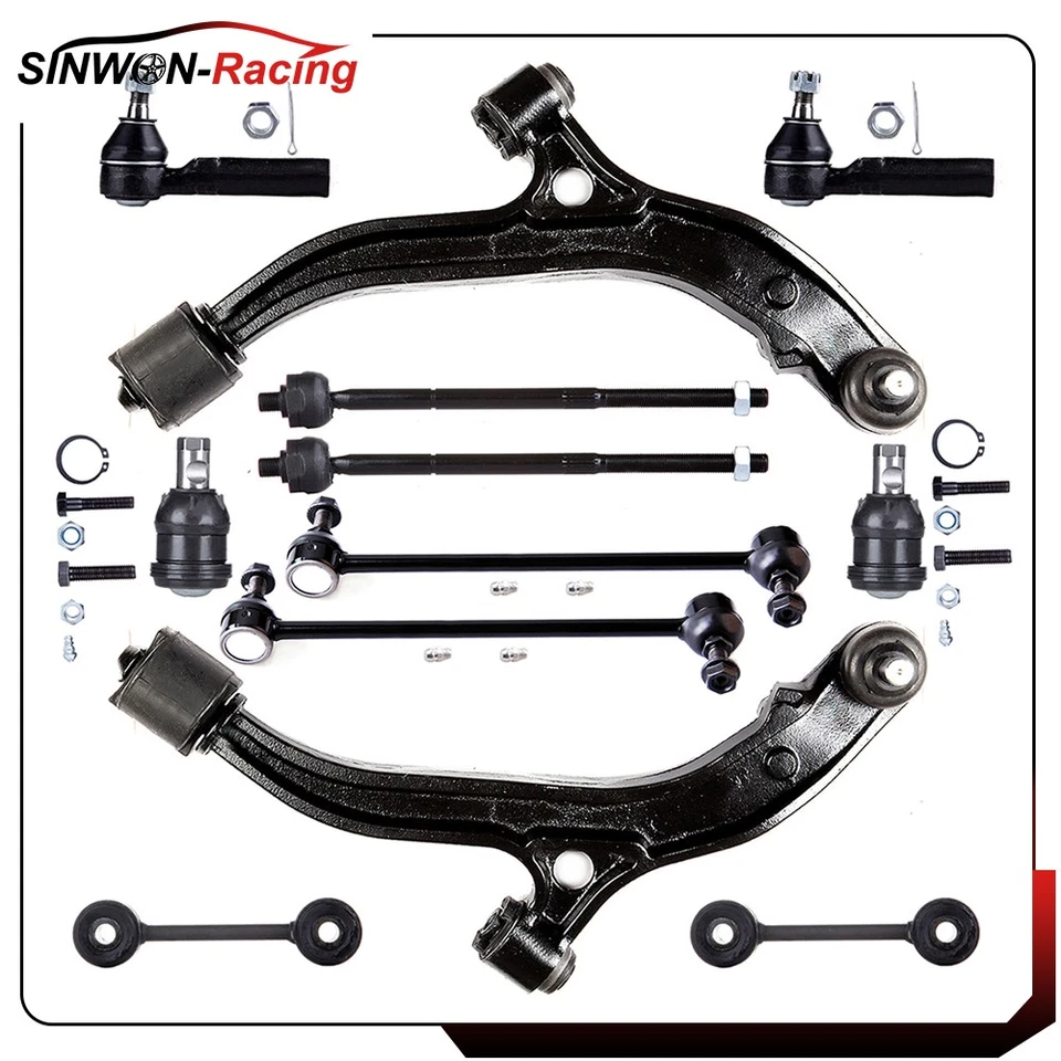 Kit de suspensión de 12 piezas brazo de control barra de amarre para Plymouth Voyager Grand Voyager Foto 1 de 4