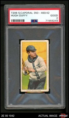 1909 T206 Hugh Duffy White Sox HOF PSA 2 - В ХОРОШЕМ СОСТОЯНИИ - Изображение 1 из 2