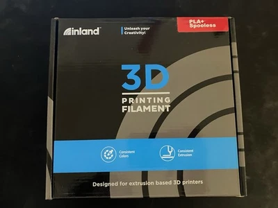 Inland 1.75mm PL+  3D Printer Filament 1kg White spooless - Image 1 of 3
