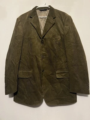 Blazer Polo Ralph Lauren Vintage Pana Verde Oliva Talla L Foto 1 de 4