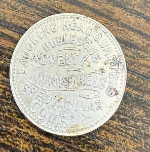 Chicago IL Lyceum Theatre Merchant Token Vaudeville Burlesque Comedy Coin Laugh - Picture 1 of 2