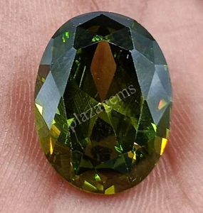 16.10 CT Oval Shape Natural Green Zircon EGL Certified Loose Gemstone 5FRT - Picture 1 of 10