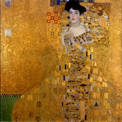 Retrato de Gustav Klimt de Adele Bloch-Bauer Repro, arte de pintura al óleo pintado a mano Foto 1 de 4