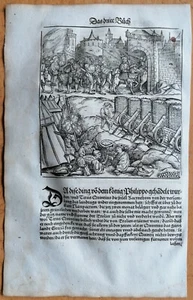 Livius Roman History Large Woodcut Schoeffer (O)  - 1530 - Picture 1 of 1