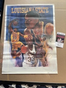 Shaquille O'Neal SIGNED Litho LSU Kim Fujiwara Center of Attention 327/1992 JSA - Picture 1 of 10