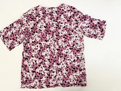 Marimekko Liddie Henriikka Women Top Blouse 36 Floral Viscose New - Image 1 of 4