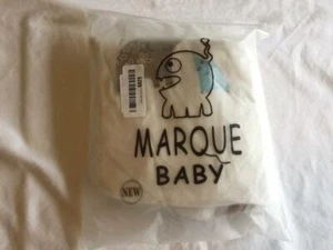 Marquebaby Baby Sleeping Bag, Cotton Wearable Blanket - Creamy Elephant Medium - Picture 1 of 1