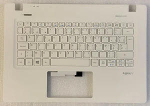 Keyboard AZERTY Belgian Acer Aspire V3-372T 6B.G7AN1.004 Topcase White - Picture 1 of 3