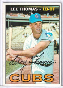 Lee Thomas Chicago Cubs 1967 Topps Baseball Card #458 (SET BREAK)