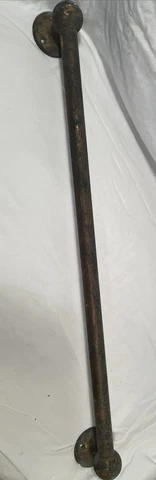 Antique Towel Rack Holder Brasscrafters? Deco Vtg Victorian Brass Bar (2 Avl) Cover