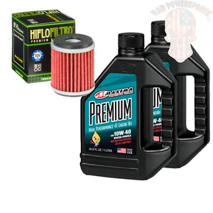 Oil And Filter Change Kit For 2014 Yamaha YFZ450R SE Maxima Premium 4 10W-40 - Picture 1 of 1