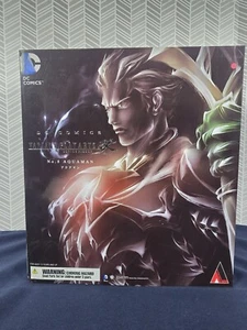 RARE Aquaman No. 8 Action Figure DC Comics Variant Play Arts Kai w Box Parts - Picture 1 of 6
