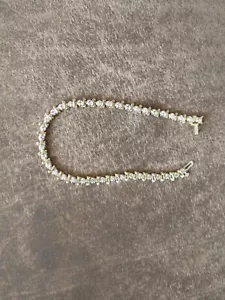 Tennis bracelet diamond 14k gold - Picture 1 of 4