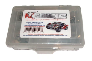 JUEGO DE TORNILLOS DE ACERO INOXIDABLE TRAXXAS SLASH BL-2S 4X4 RC TORNILLO TRA116 - Imagen 1 de 1