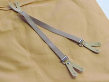 pfiffige Puppenkleidung Puppenhosenträger Hosenträger mit Leder Knopflasche