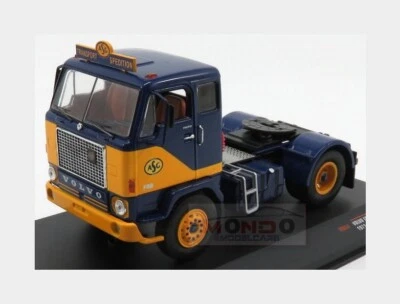 1:43 Ixo Volvo F88 Tractor Truck 2-Assi 1971 Yellow Blue TR034 Modellino - Immagine 1 di 2