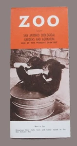 Folleto de viaje de colección de los años 60 ZOOLÓGICO DE SAN ANTONIO/MUSEO CONMEMORATIVO INGENIOSO de Texas - Imagen 1 de 4