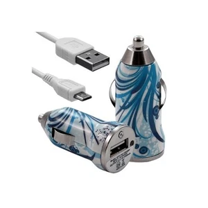 Chargeur voiture allume cigare USB avec câble data HF08 pour Alcatel : One Touch - Photo 1/2