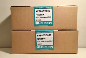 Set of 2 SEALED RitoTech Toner Cartridges for Xerox B600/B605/B610/B615 - Photo 1/4