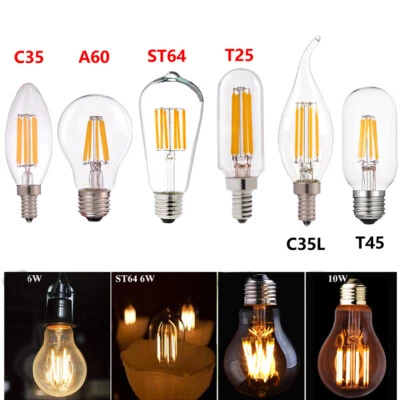 E27 E14 Led Light Bulb Retro Style Edison Vintage Industy Filament Antique Lamp - Image 1 of 4