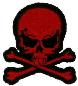 Pirate Skull/X  (BR) Embroidered Patches 3"x2.75" iron-on - Picture 1 of 1