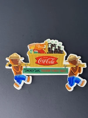 Vintage Style Coca-Cola Advertising Magnet Sign 3.5x5 Heavy Metal Quality  - Image 1 of 4