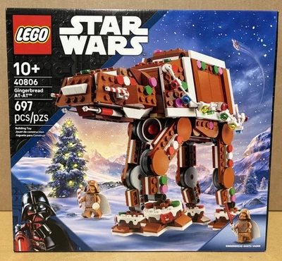 NUEVO Star Wars LEGO 40806 Gingerbread AT-AT Walker Vader – Sellado, ¡Se envía al día siguiente! Foto 1 de 4