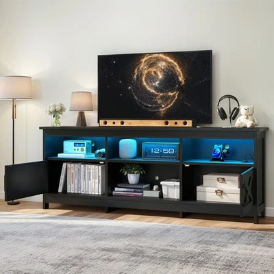 TV Stand for 80/75/70 Inch TV Entertainment Center TV Console for Living Room - Image 1 of 4