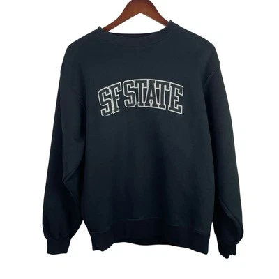 Sudadera Jansport Talla Mediana Negra Estado de San Francisco Estudiante Alumno Colegio Foto 1 de 4