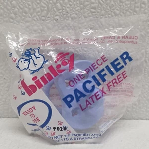 Vintage 1995 Playtex Binky One Piece Blue Pacifier Latex Free - Picture 1 of 16