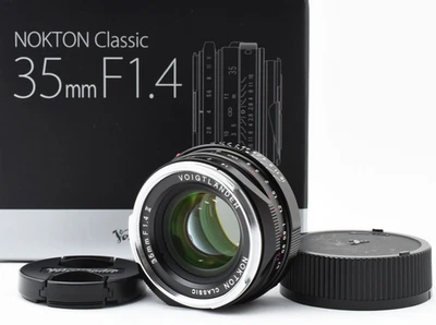 [Near Mint w/box] Voigtlander NOKTON classic 35mm F/1.4 II MC VM Leica M Lens - Image 1 of 4