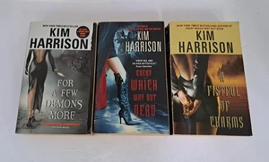 3 KIM HARRISON PB, FISTFUL OF CHARMS, EVERY WHICH WAY BUT DEAD, FOR A FEW DEMONS - Picture 1 of 5